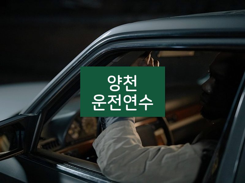 양천운전연수 후기