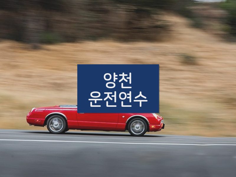 양천운전연수 후기