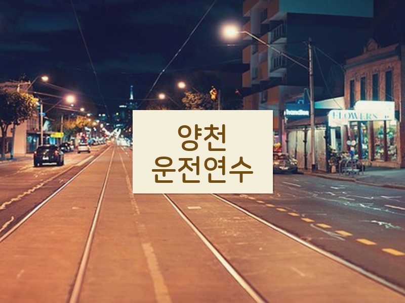 양천운전연수 후기