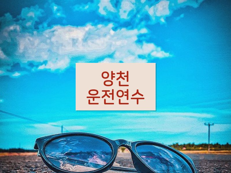 양천운전연수 후기
