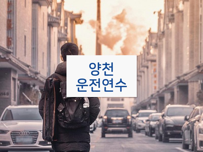 양천운전연수 후기