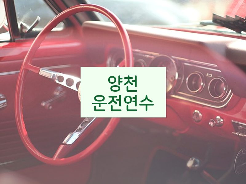 양천운전연수 후기