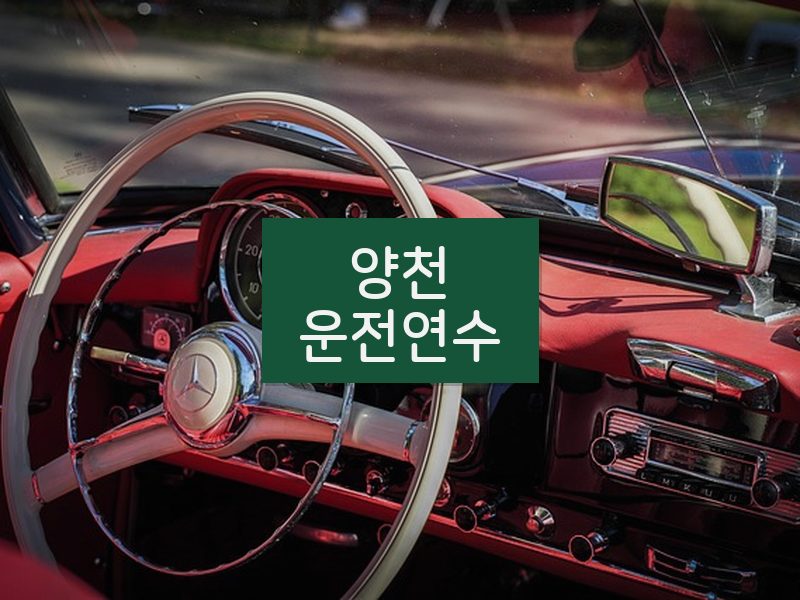 양천운전연수 후기