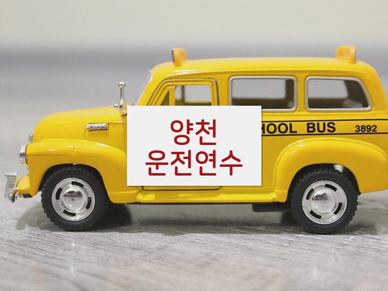 양천운전연수 후기