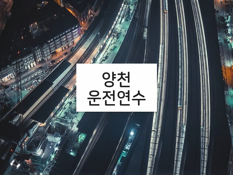 양천운전연수 후기