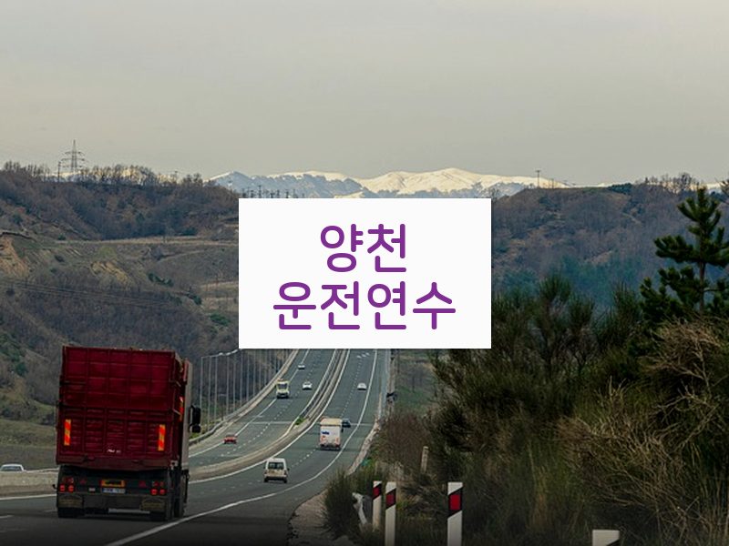 양천운전연수 후기