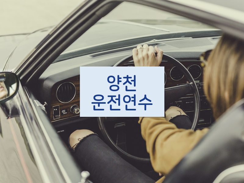 양천운전연수 후기