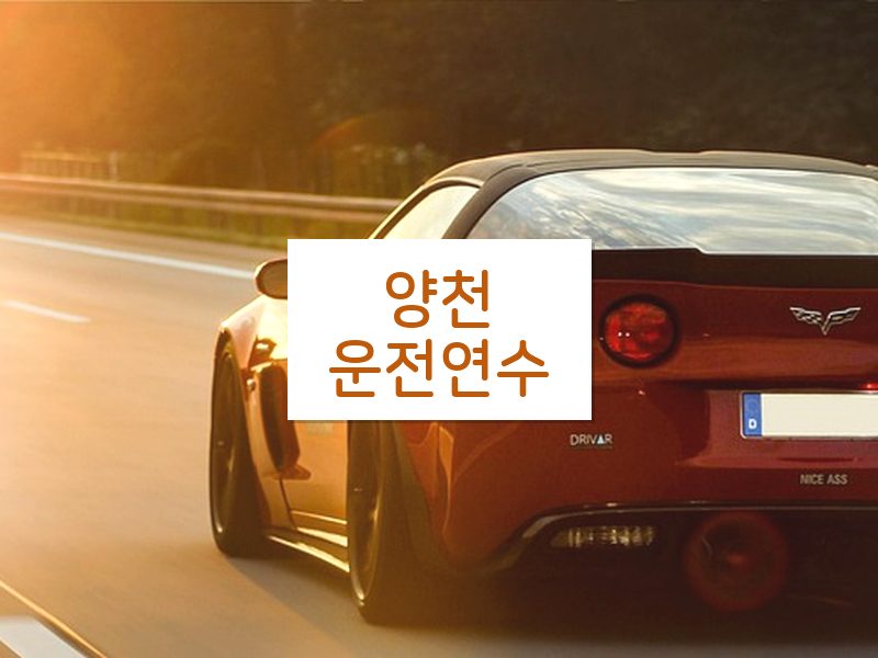 양천운전연수 후기