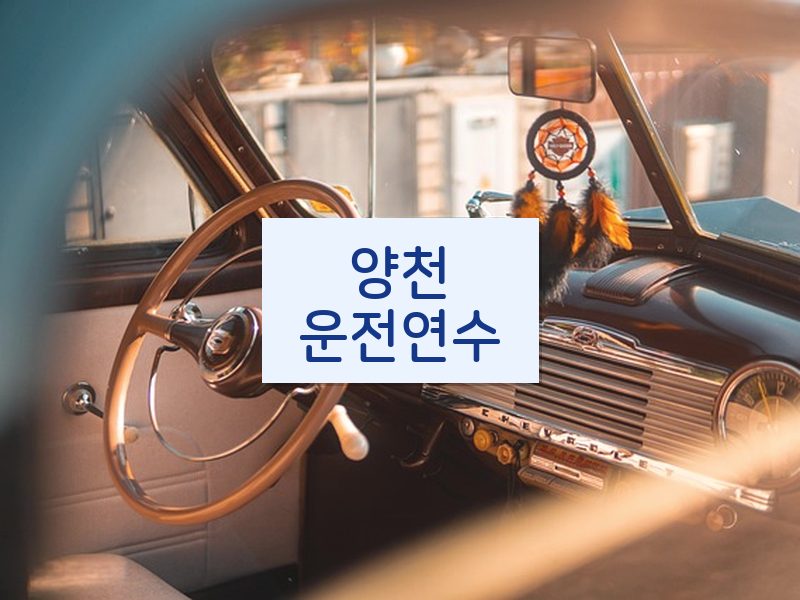 양천운전연수 후기