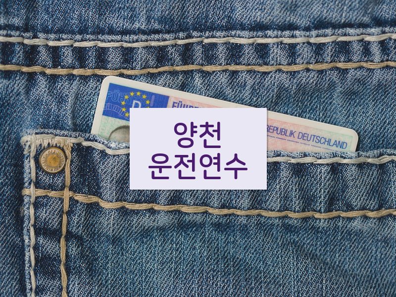 양천운전연수 후기