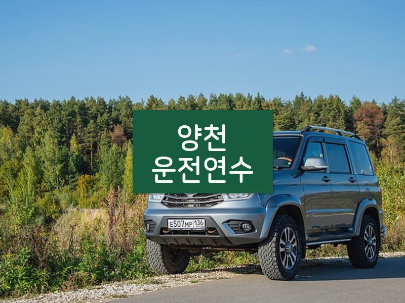 양천운전연수 후기