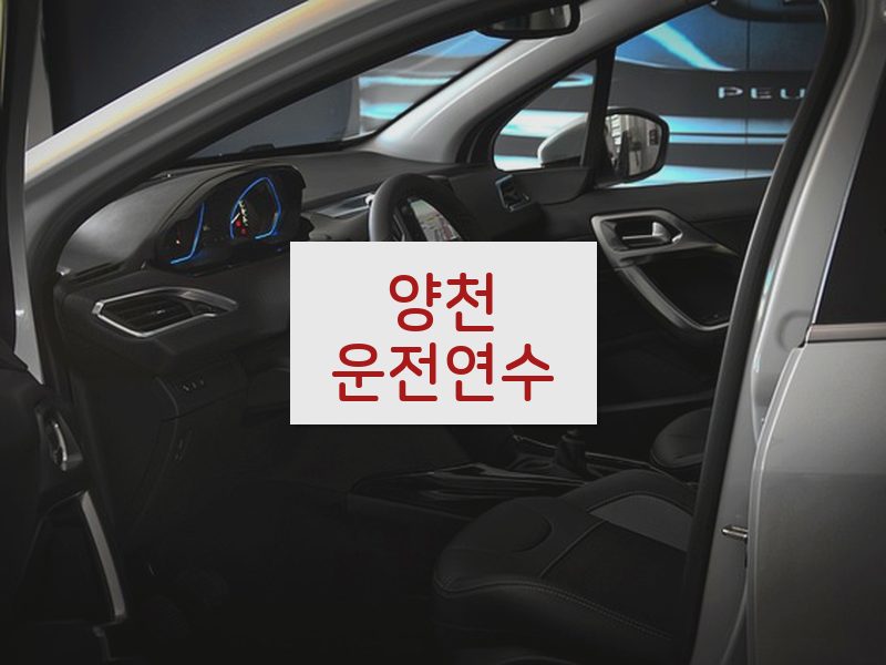 양천운전연수 후기