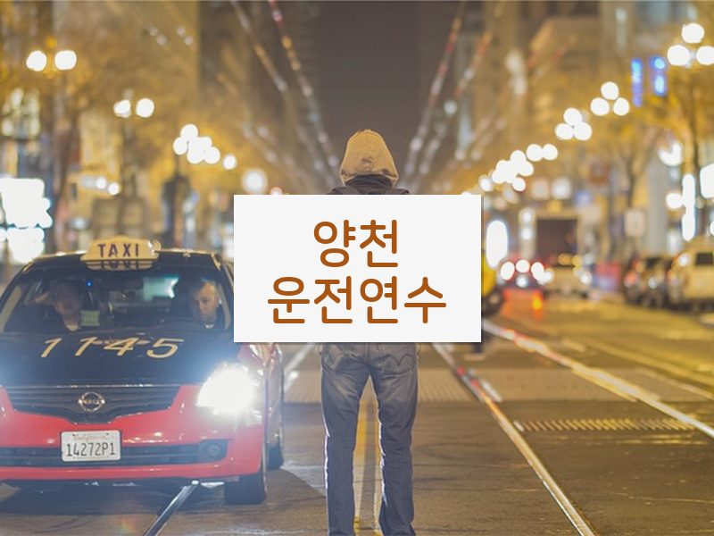 양천운전연수 후기