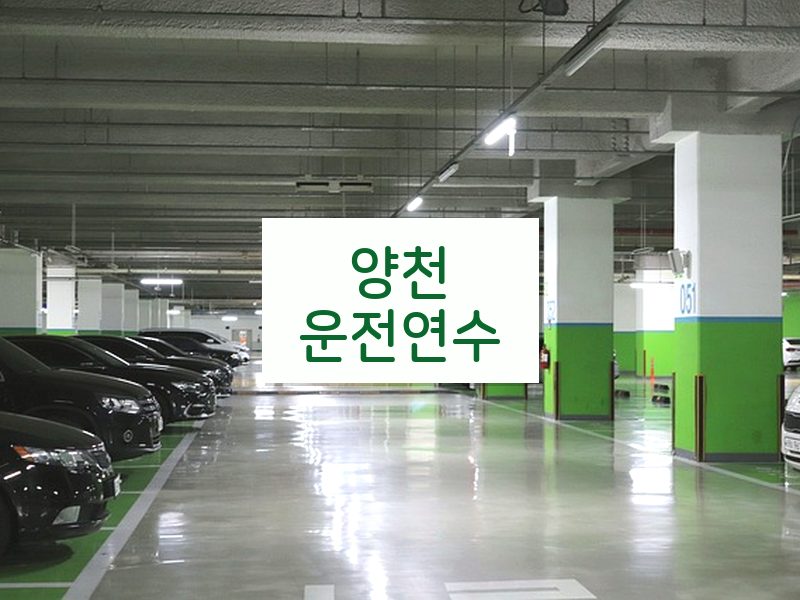 양천운전연수 후기