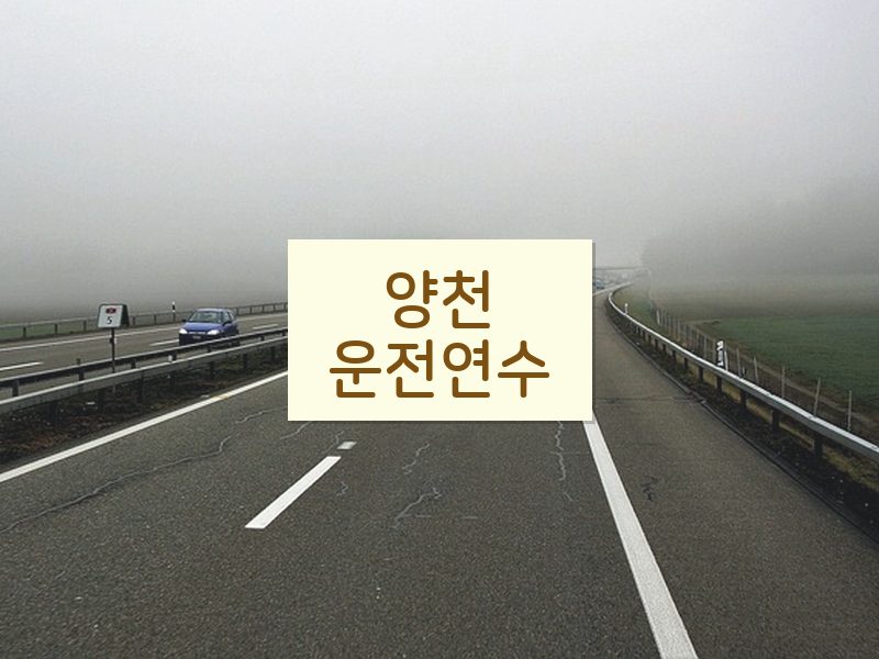 양천운전연수 후기