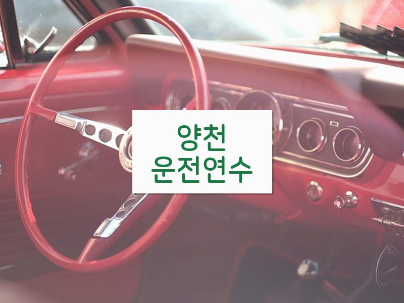 양천운전연수 후기