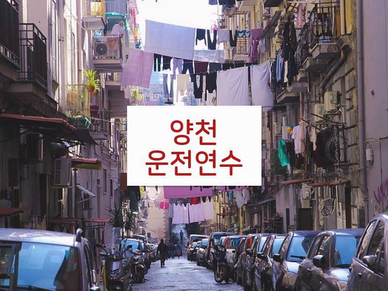 양천운전연수 후기