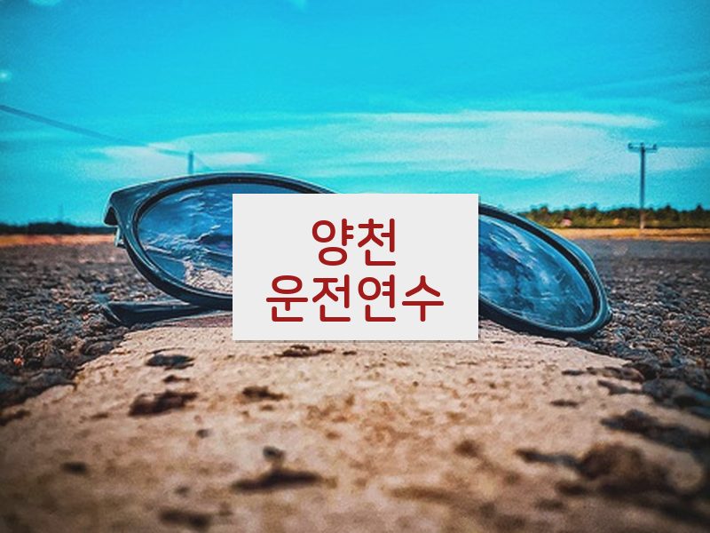 양천운전연수 후기