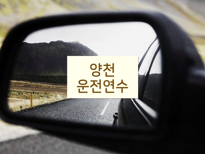 양천운전연수 후기