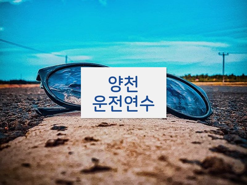양천운전연수 후기