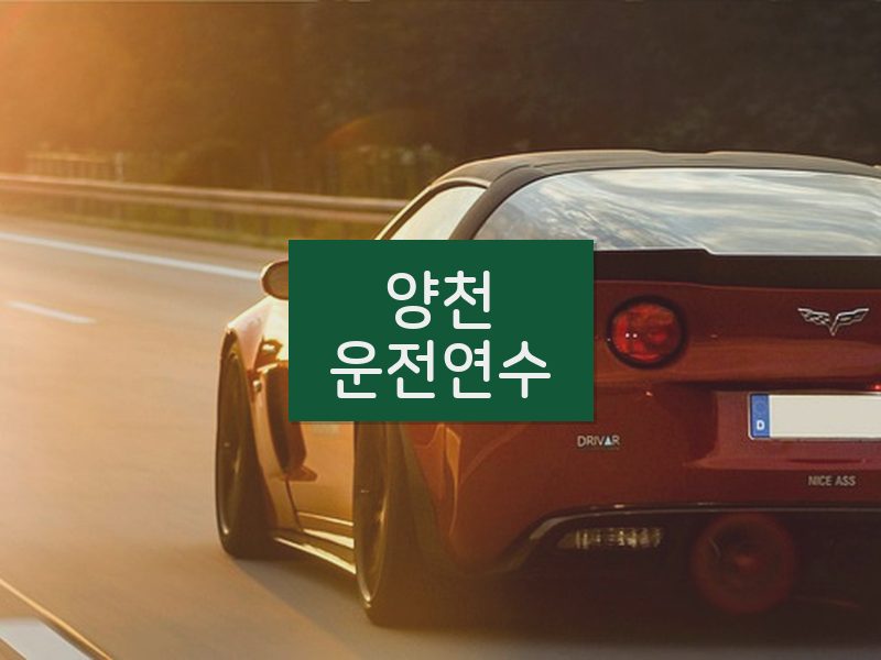 양천운전연수 후기