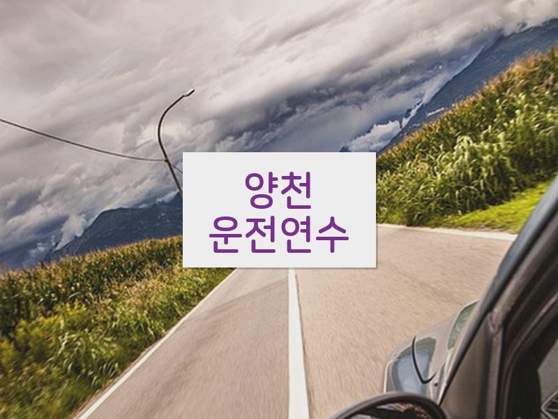 양천운전연수 후기