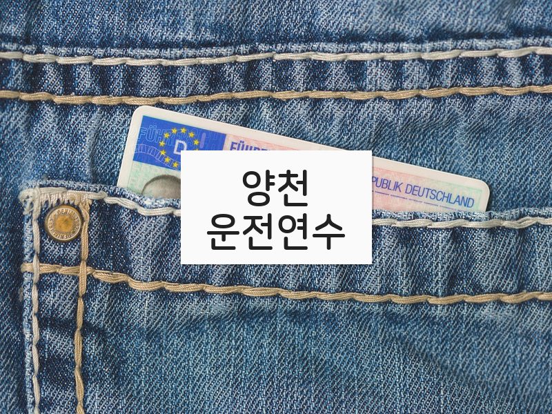 양천운전연수 후기