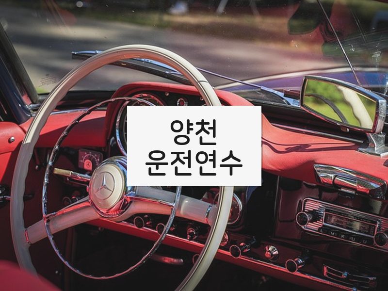 양천운전연수 후기