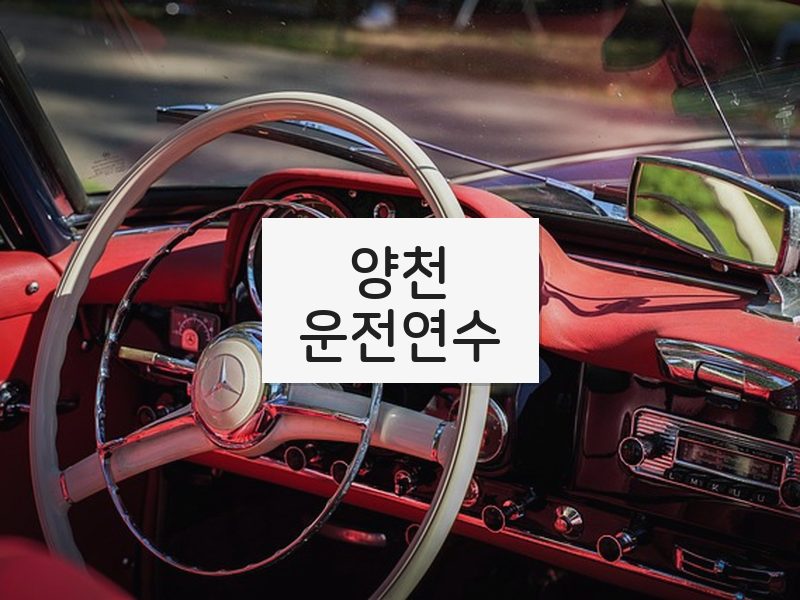 양천운전연수 후기