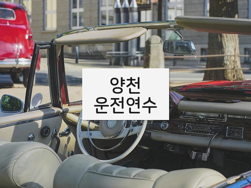 양천운전연수 후기