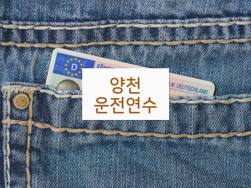 양천운전연수 후기