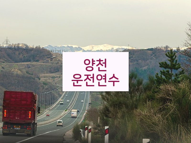 양천운전연수 후기