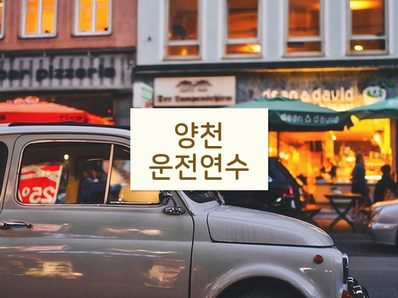 양천운전연수 후기