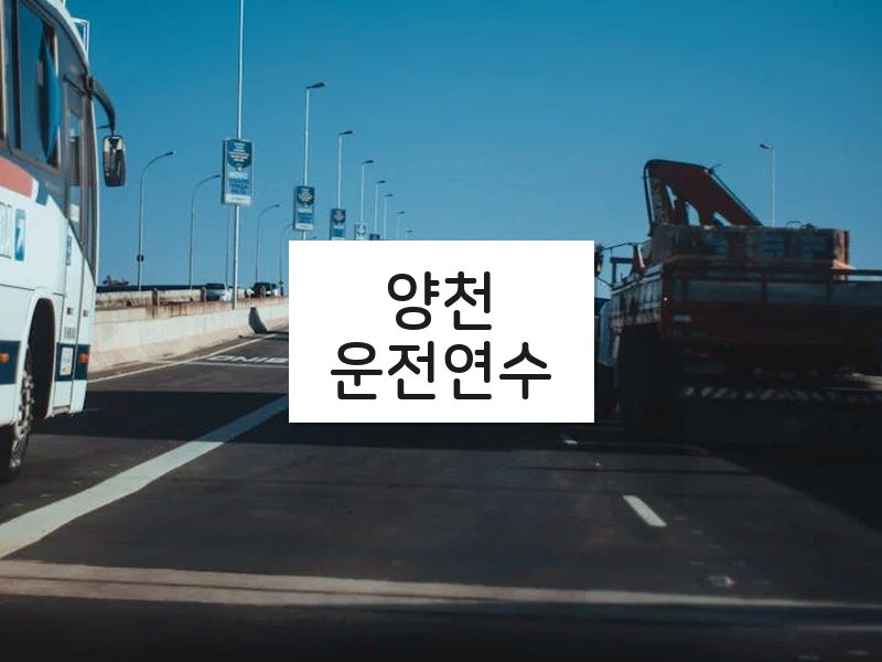 양천운전연수 후기