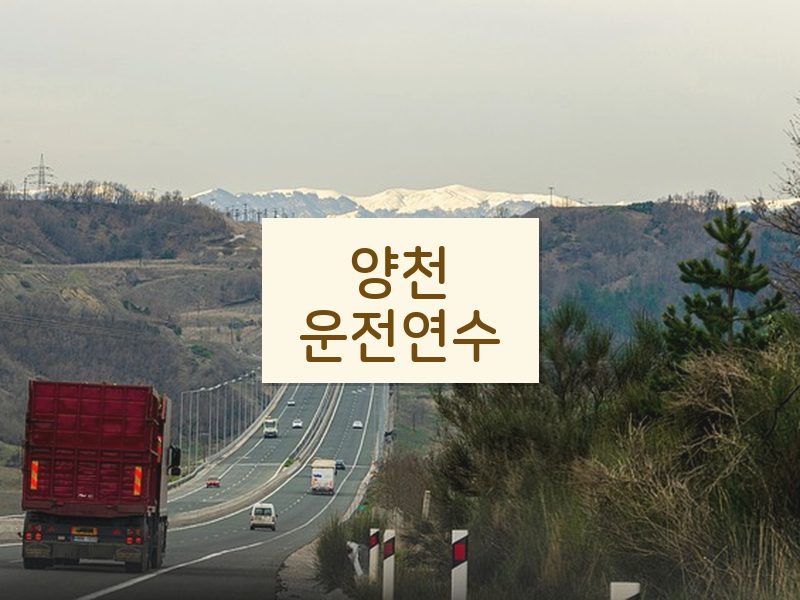 양천운전연수 후기