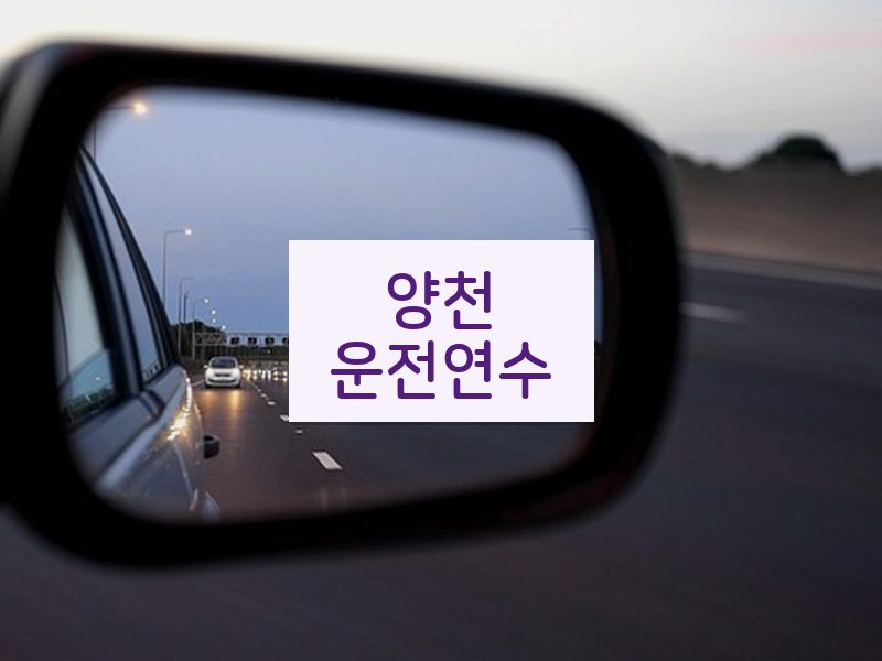 양천운전연수 후기