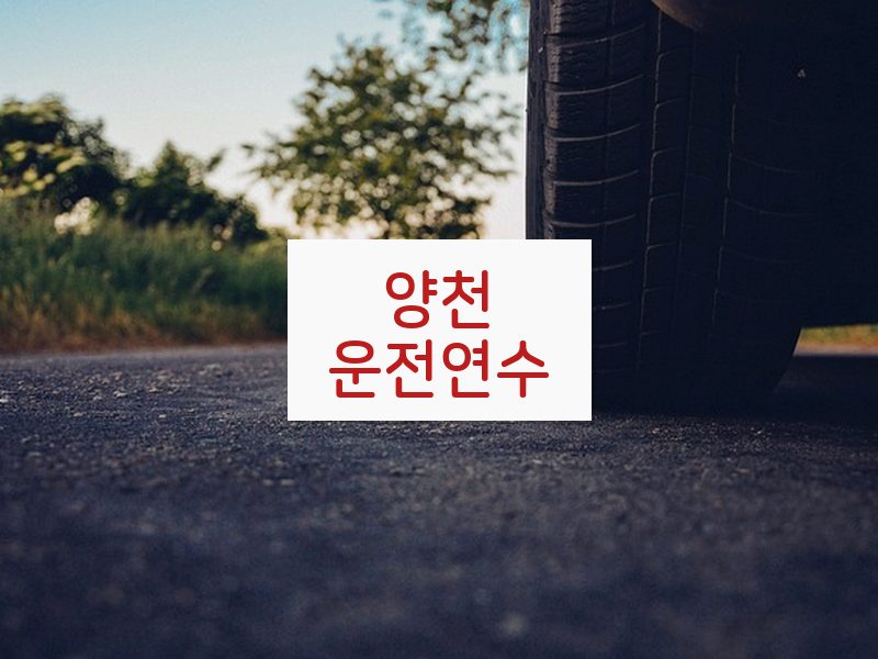 양천운전연수 후기