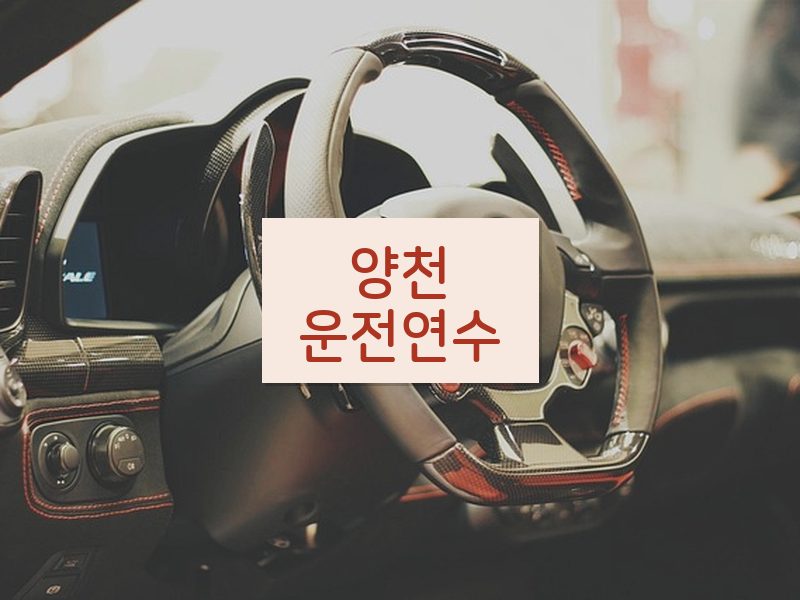 양천운전연수 후기