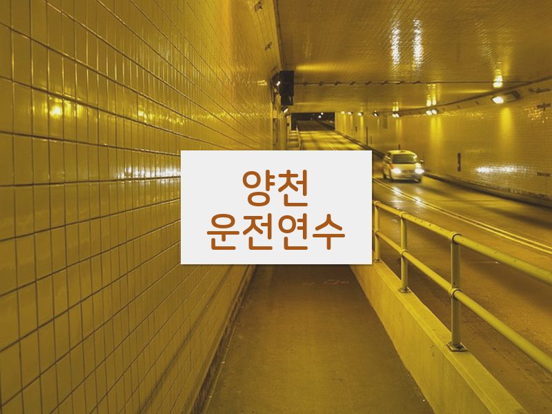 양천운전연수 후기