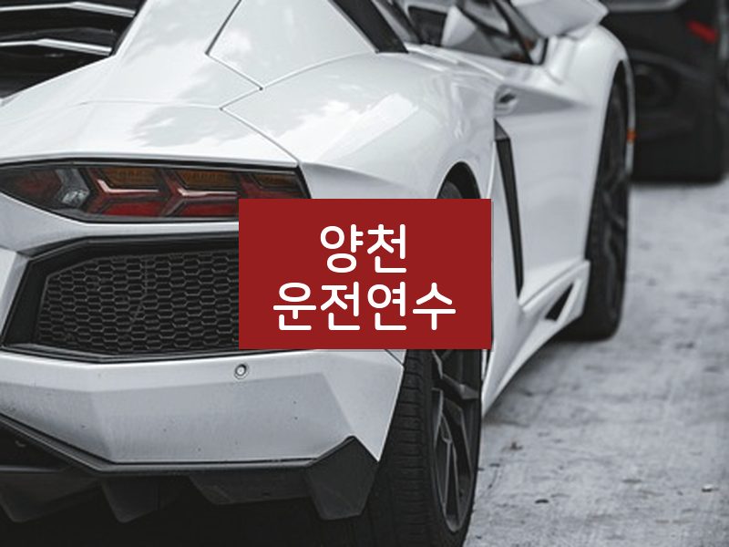 양천운전연수 후기