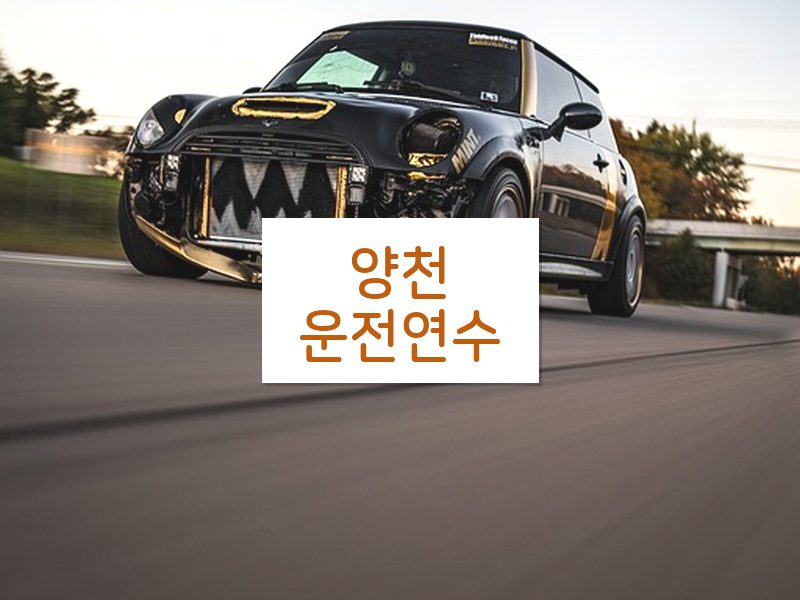 양천운전연수 후기