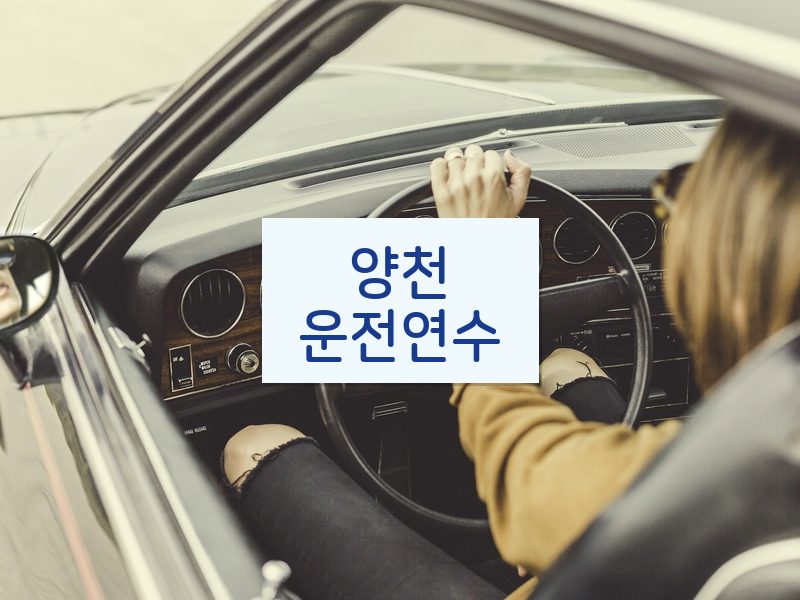 양천운전연수 후기