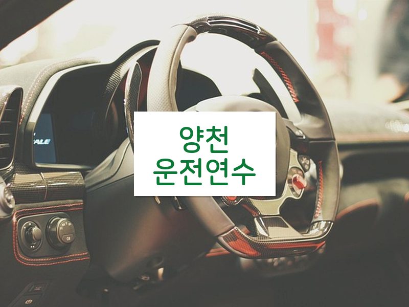 양천운전연수 후기