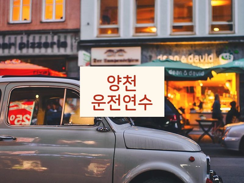 양천운전연수 후기
