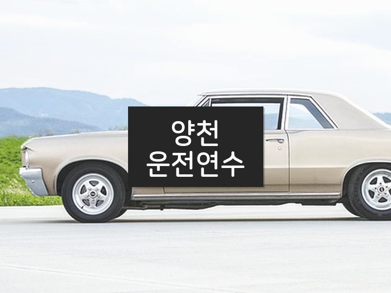 양천운전연수 후기