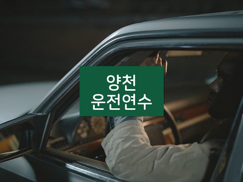 양천운전연수 후기