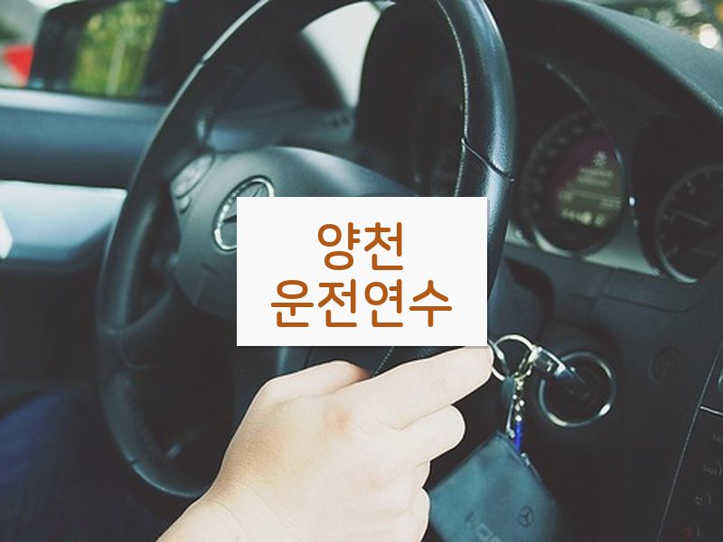 양천운전연수 후기