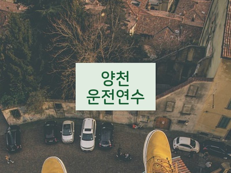 양천운전연수 후기
