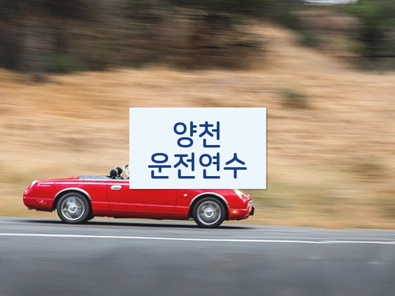 양천운전연수 후기