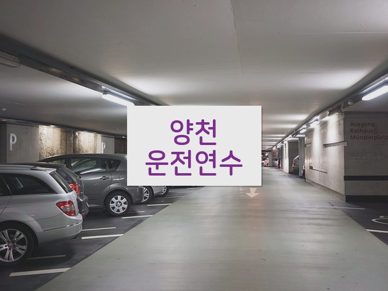 양천운전연수 후기